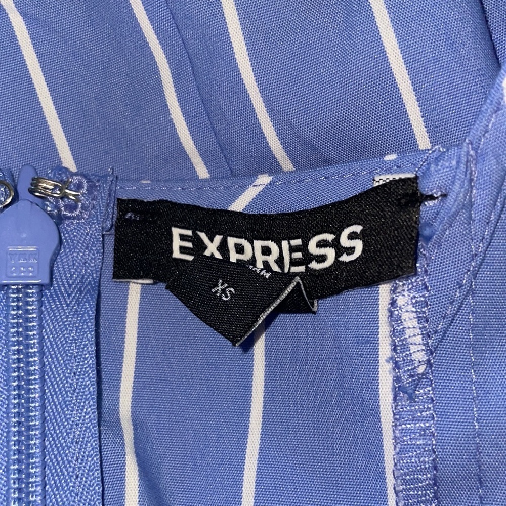 Express Blue Mini Dress Size XSmall - Picture 3 of 3